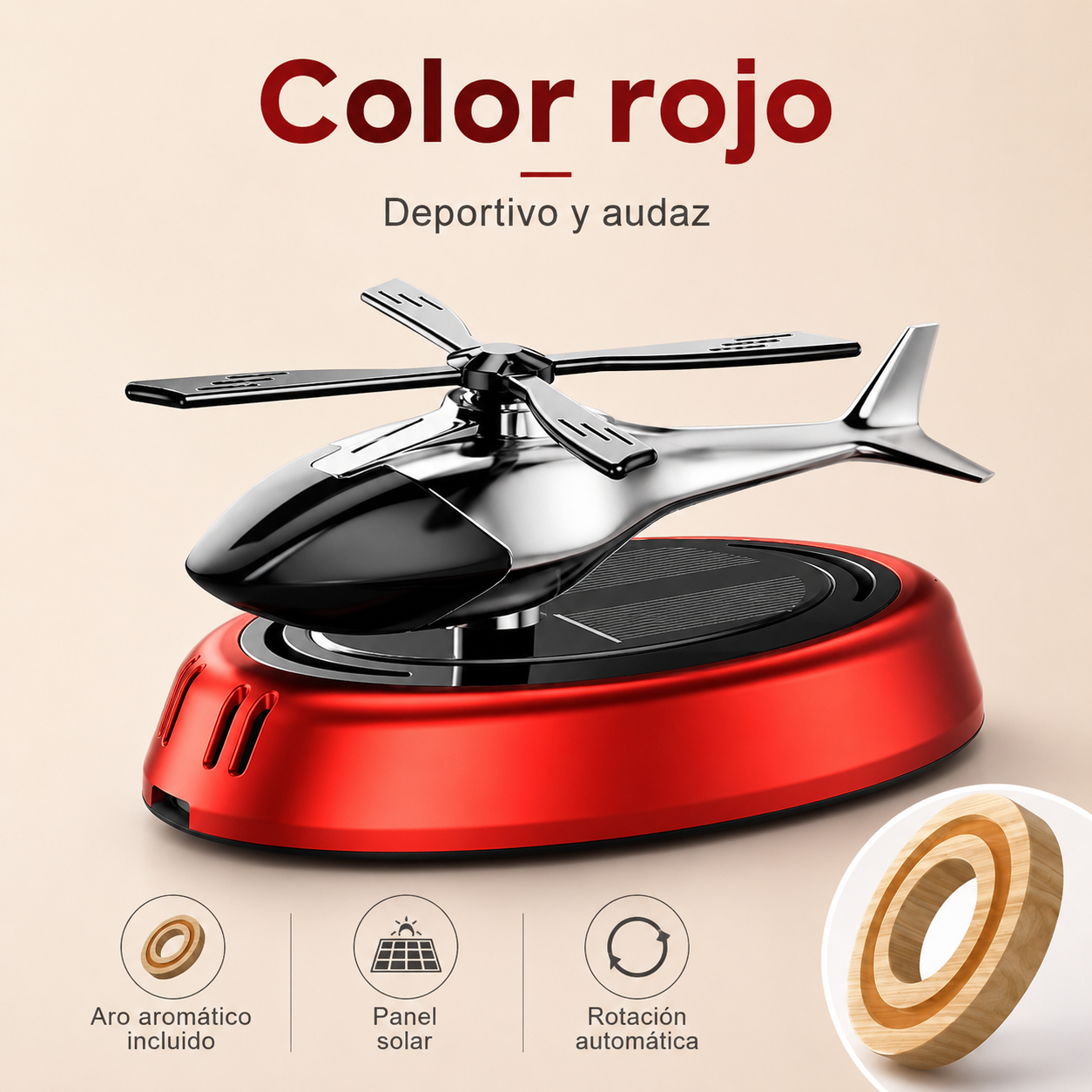 Ambientador Solar De Helicóptero Automatico
