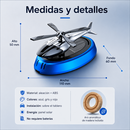 Ambientador Solar De Helicóptero Automatico