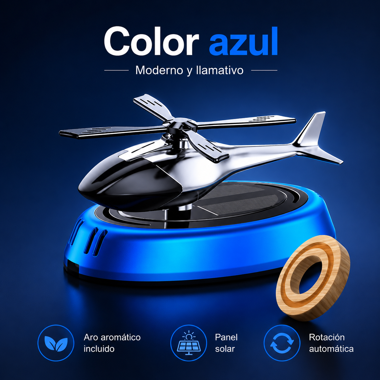 Ambientador Solar De Helicóptero Automatico