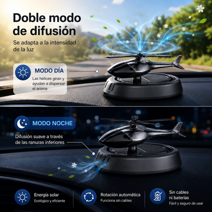Ambientador Solar De Helicóptero Automatico